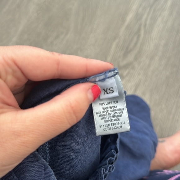 Bella Dahl 100% Linen Button Up Shorts size Xs - Picture 5 of 5